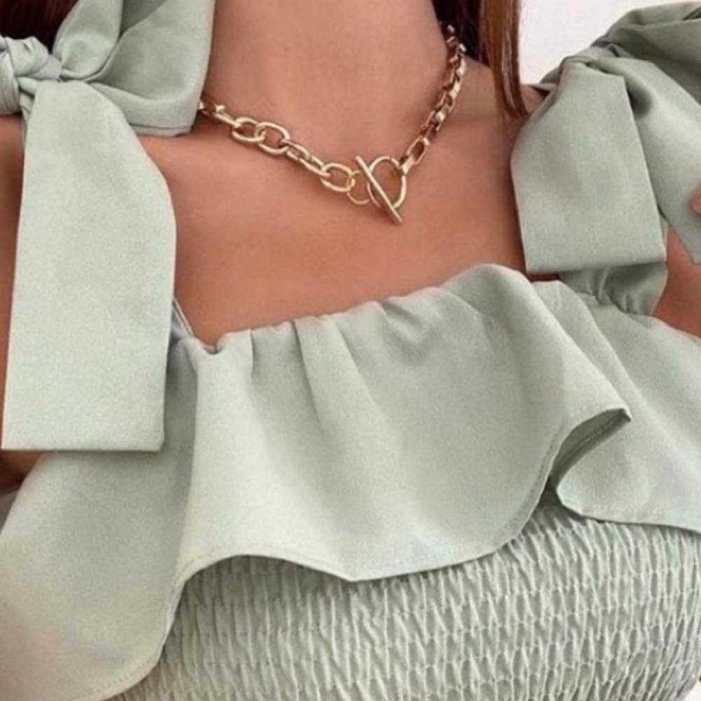 NEW 18K GOLD CHUNKY CHAIN NECKLACE - Picture 2 of 7